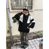 A11SLAVE复古运动拼接撞色球衣刺绣圆领男女卫衣情侣上衣潮2024秋