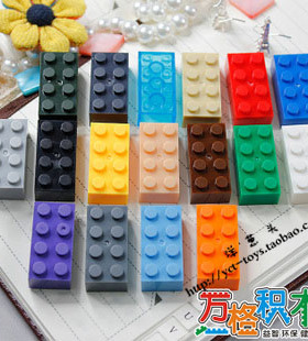 【万格】益智DIY积木塑料玩具零件 高2*4孔 3001 NO.71