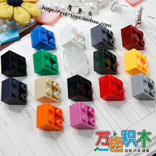 【万格】乐高式益智创意积木配件 反斜4孔 3660 NO.79
