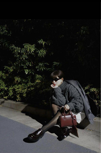 etretokyo日本买手店粗棒羊毛针织绞花手工毛衣半高领短款上衣