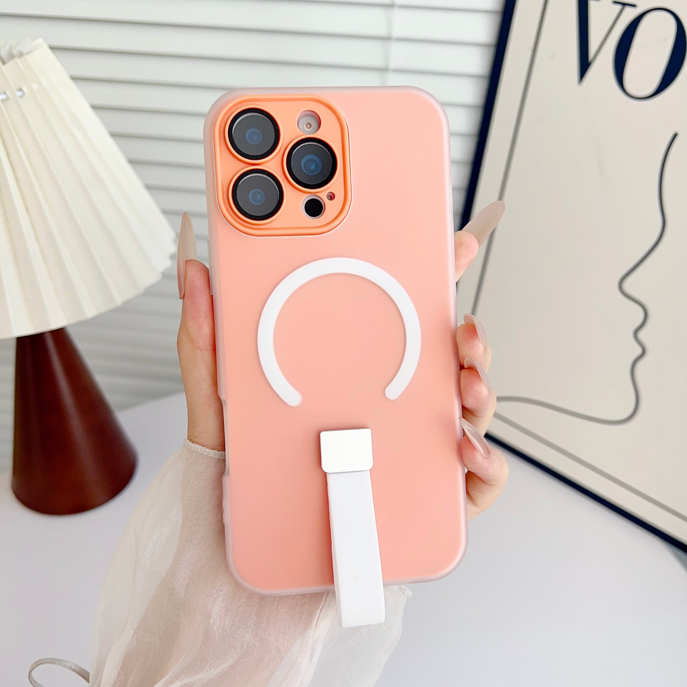 底田适用17苹果16手机壳橙色鹰眼果冻硅胶带iphone16promax新款磁吸镜头膜15pro防摔14高级感13精孔保护网红