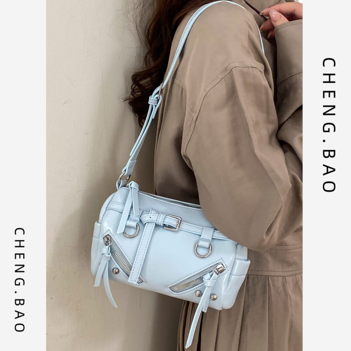 休闲时尚波士顿小包2026新款包包女百搭爆款小众轻奢单肩斜挎包,箱包皮具/热销女包/男包,波士顿包,淘宝优惠券,粉丝福利购,淘宝优惠卷