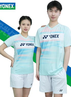 2025新款尤尼克斯羽毛球服YY运动服T恤训练速干短袖110125/210125