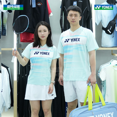 2025新款尤尼克斯羽毛球服YY运动服T恤训练速干短袖110125/210125