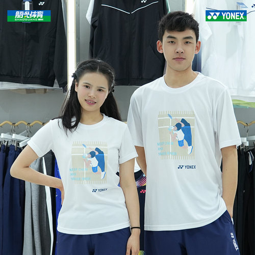 2025新款YONEX尤尼克斯yy羽毛球服速干男女短袖训练115945/215945