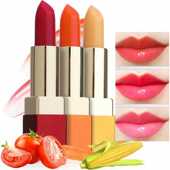 BOB变色润唇膏胡萝卜素口红持久保湿 滋润不易脱色补水温变女正品