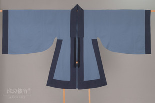 淮边筱竹 明制氅衣 汉服传统服饰对襟长衫现货男士褙子道袍鹤氅