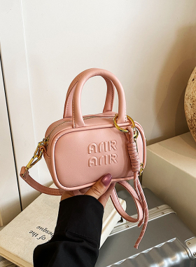 高级感百搭拼接几何迷你包包女2024新款潮手提包单肩斜挎小方包