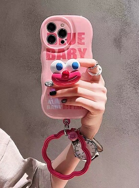 粉色大嘴支架适用荣耀200pro手机壳软壳magic6pro/5新款100女神华为puea70/p60防摔mate60/nova12活力版/11