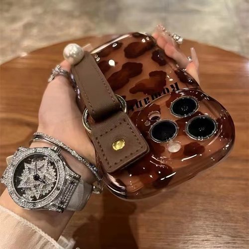 豹纹腕带适用小米15ultra手机壳