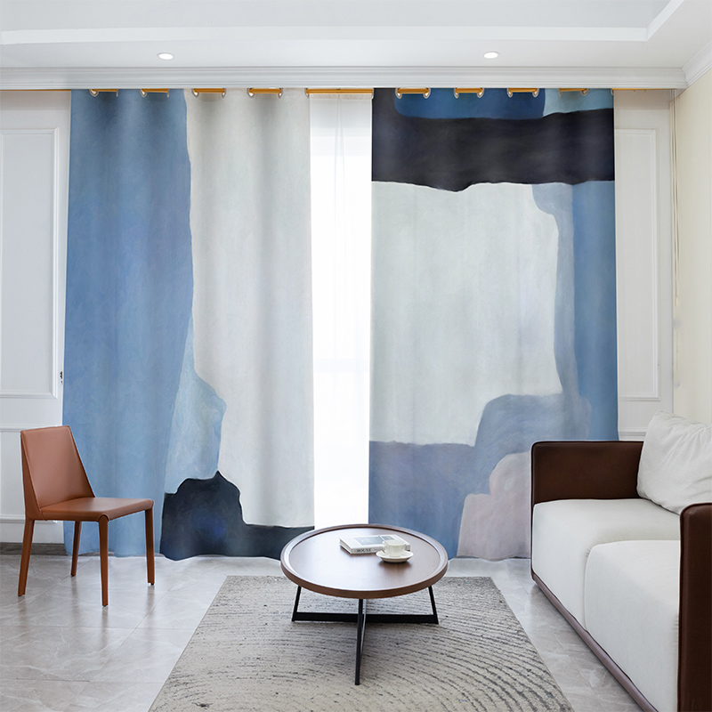 北欧ins风莫兰迪卧室现代窗帘