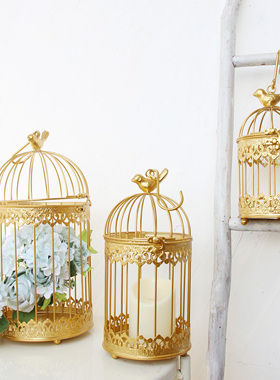 鸟笼装饰品创意铁制电镀可挂