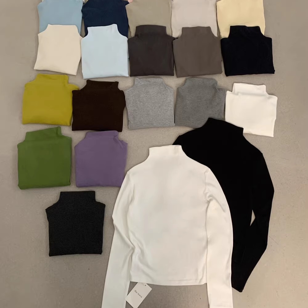 LOVELY棉质打底衫半高领长袖T恤