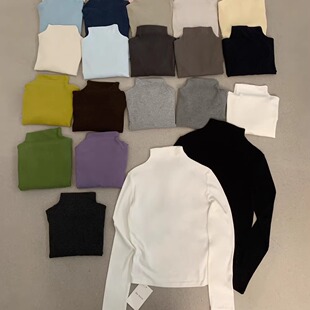 T恤女Z6967 半高领长袖 弹力巨大 LOVELY秋冬基础百搭棉质打底衫