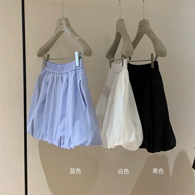 WGWE春夏短款a字半身裙女花苞裙