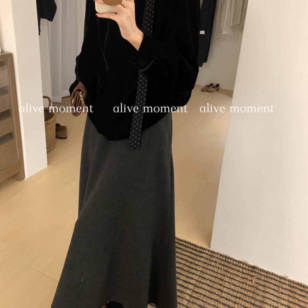 alive时尚复古a字半身裙鱼尾裙