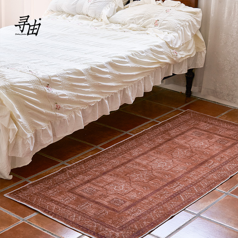 寻由埃特勒塔民族风地毯床边复古美式高级感客厅沙发卧室走廊地毯