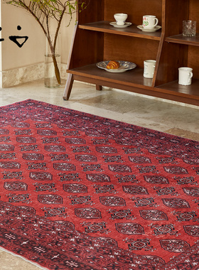 寻由幻彩星辉复古民族风客厅茶几沙发地毯卧室床边毯美式轻奢防水