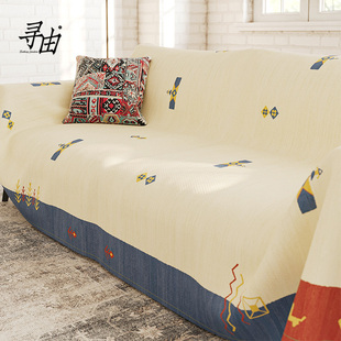 寻由经典加贝沙发垫四季通用2024流行新款沙发巾盖布全包轻奢高级