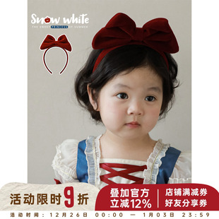 幼悠 气质复古头箍 在逃公主白雪公主立体蝴蝶结发箍甜美可爱夏季