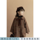 女童呢大衣洋气宝宝格子外套加厚保暖上衣 外衣冬季 幼悠新款 儿童装