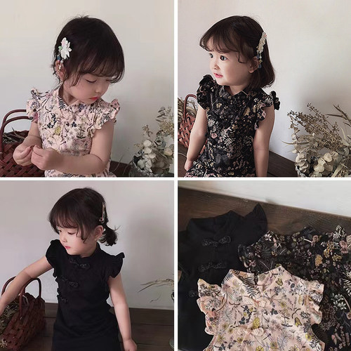 幼悠童装旗袍裙中式汉服