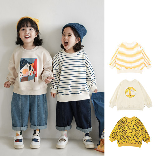 幼悠童趣印花休闲卫衣春秋女