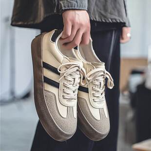 子潮鞋 男款 ins网红爆款 男生小众2025百搭平底板鞋 阿甘德训鞋 男鞋
