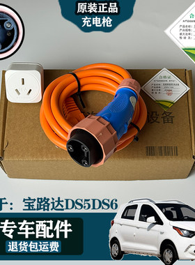 专用于宝路达DS5DS6电动四轮汽车篷车低速充电枪插头充电线充电器