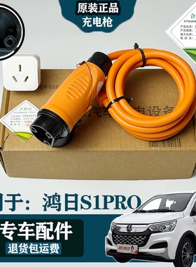 用于鸿日S1/S1PRO电动车四轮车充电枪原随车充便携式16A家用充电