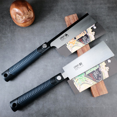 日本进口中屋 迷你双刃锯夹背锯榫卯榫头小齿锯木工细工锯子180mm