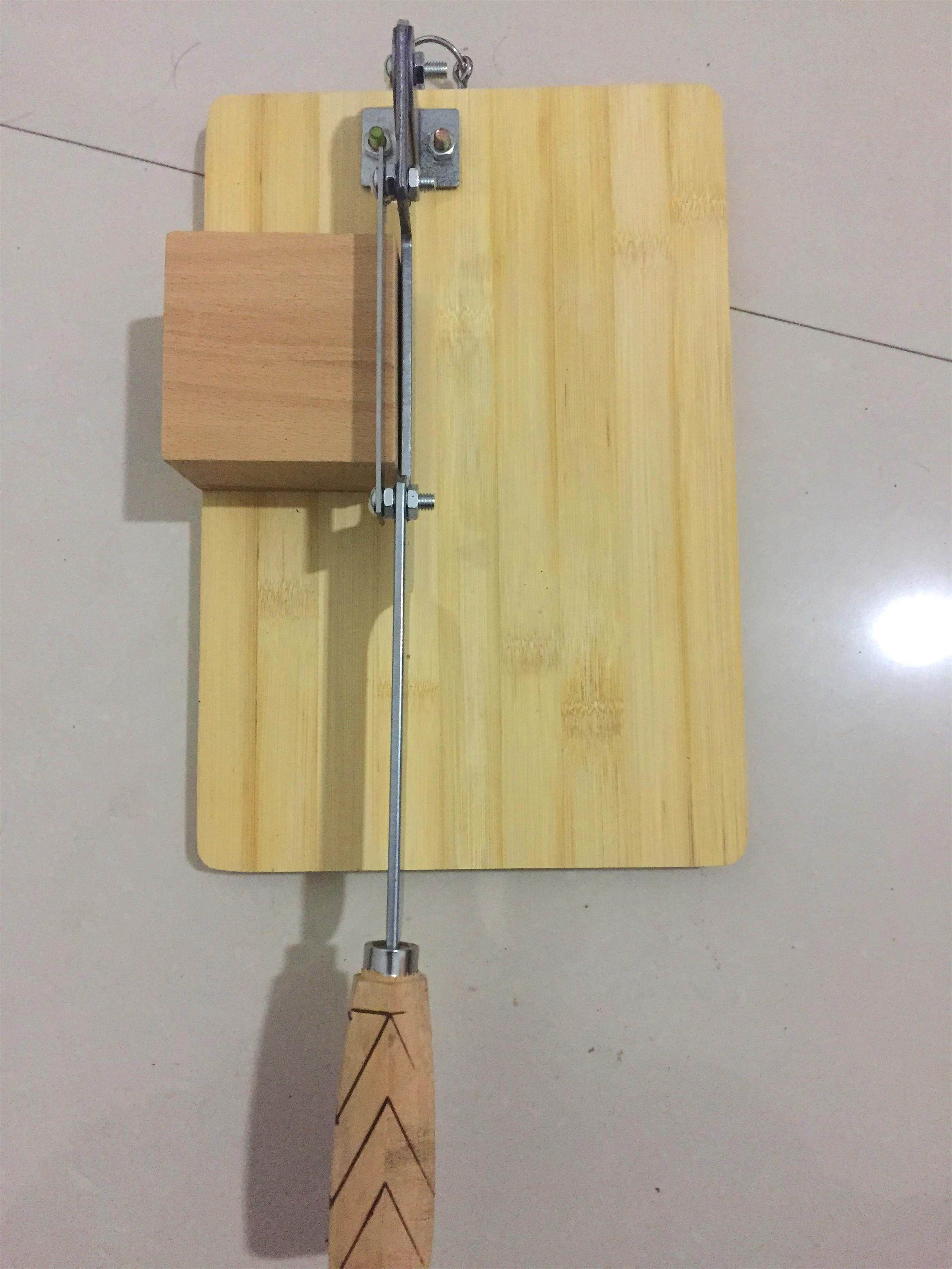 切片机特制阿胶药材竹板底座图片