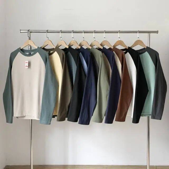 日单~情侣款抓绒衣针织衫保暖磨毛拼色长袖T恤美式拼接打底衫上衣,男装,T恤,淘宝优惠券,粉丝福利购,淘宝优惠卷