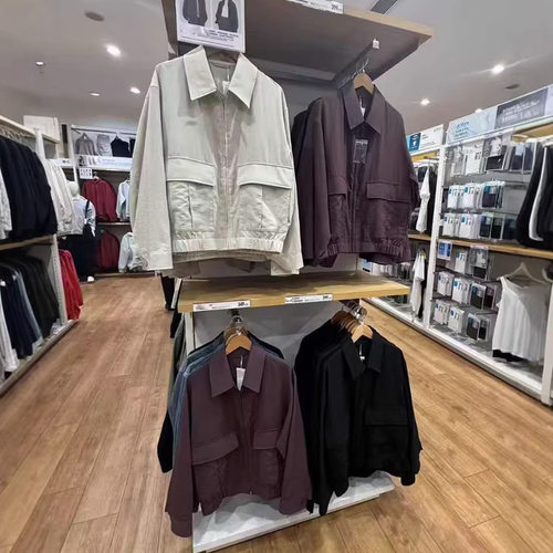 试衣间出品春季合作款情侣休闲翻领拉链短外套夹克上衣男女483835