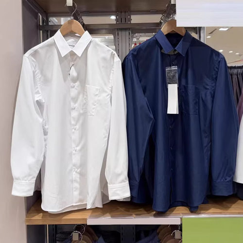 日单男装女装休闲时尚翻领条纹衬衫/长袖衬衣上衣服487343 487160