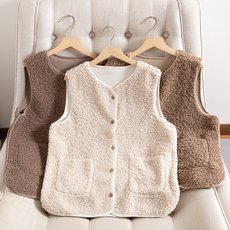 YW726摇粒绒背心女202