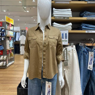 衬衫 牛仔工装 长袖 水洗衬衣空调衫 479579 秋季 休闲外套480004 女装