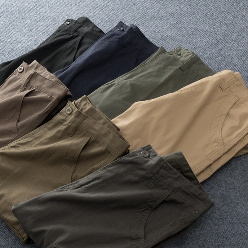 大口袋宽松加肥大码休闲裤子