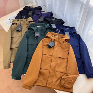 26年男装女装防风登山服连帽宽松防水工装外套夹克户外休闲482213