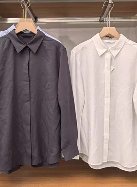 女装2026春季新款花式衬衫长袖衬衣空调衫易打理柔滑上衣女482822