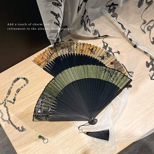 扇子古风汉服便携折叠