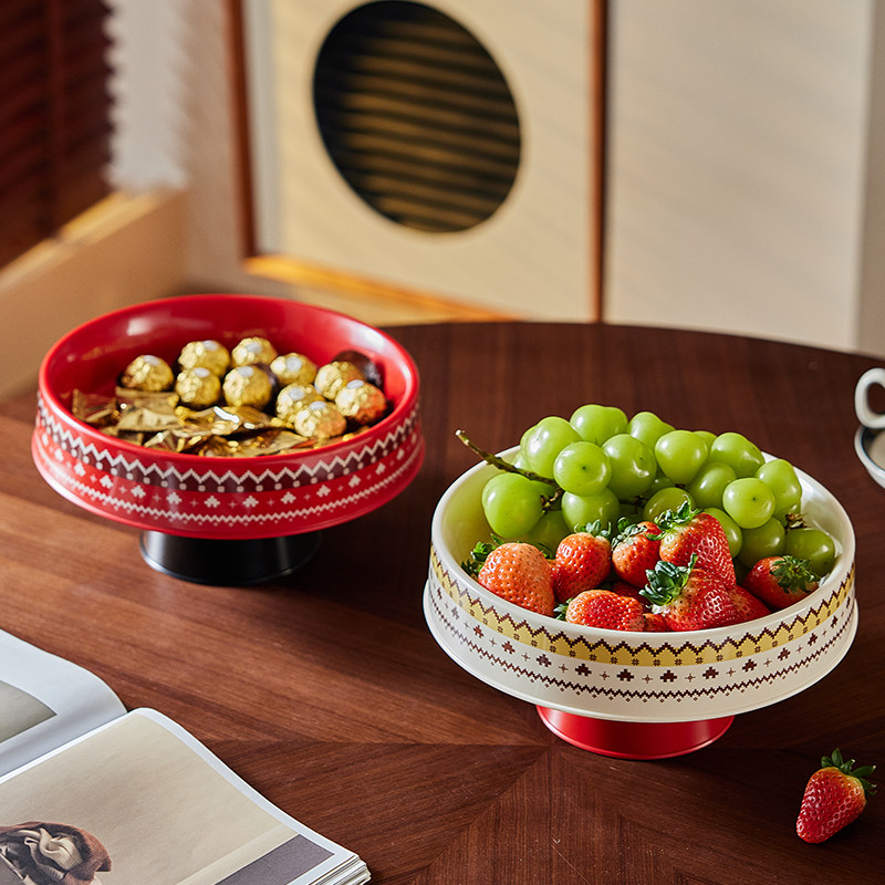 新年水果盘客厅茶几家用沥水高颜值多功能糖果干果盘过年零食盘盒,餐饮具,果盆/果盘/果篮,淘宝优惠券,粉丝福利购,淘宝优惠卷