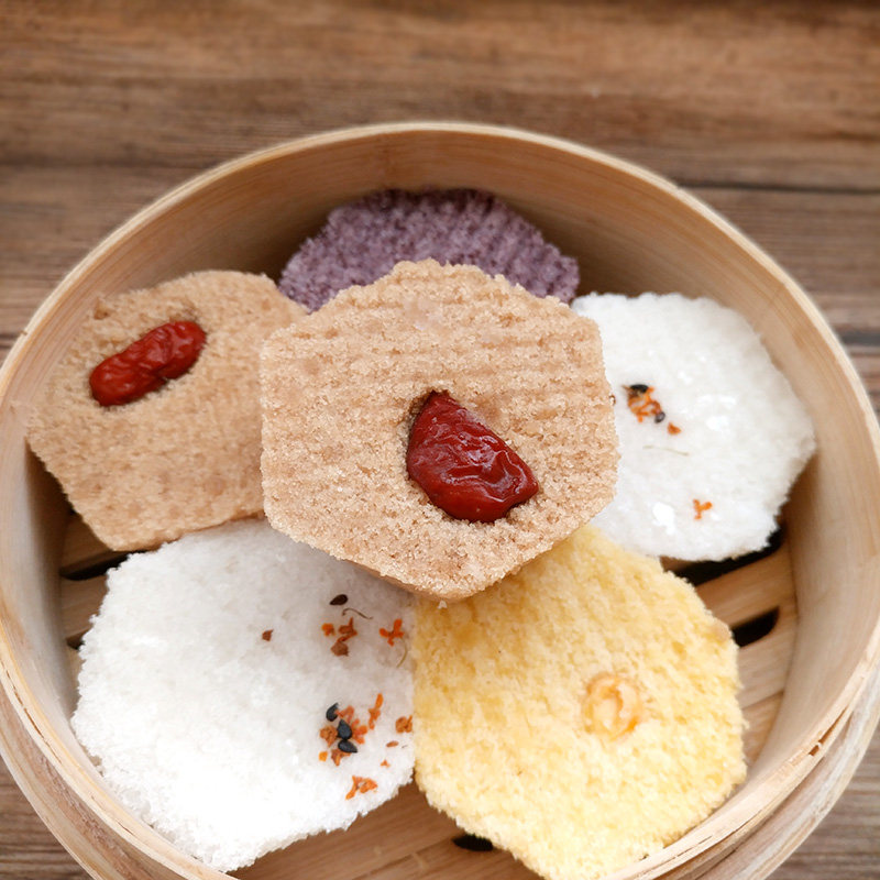 温州风味传统糕点黑米糕小米糕多口味松糕桂花糕蒸糕零食小吃400g