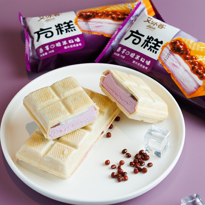 5支艾冰客方糕冰淇淋3种口味