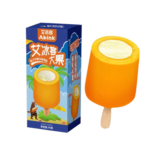 艾冰客桔子牛奶雪糕5支