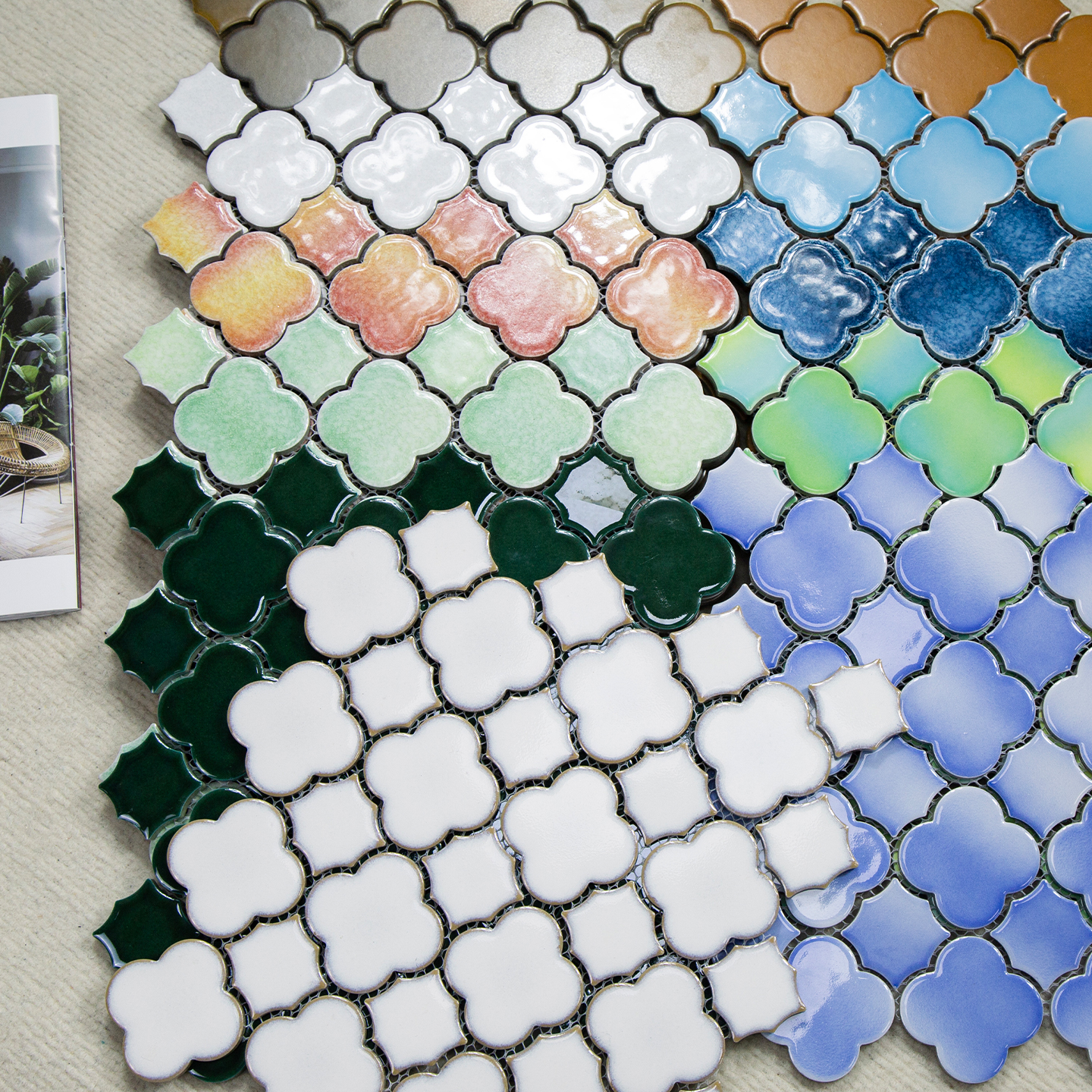 佳纷四叶草陶瓷马赛克吧台新品砖