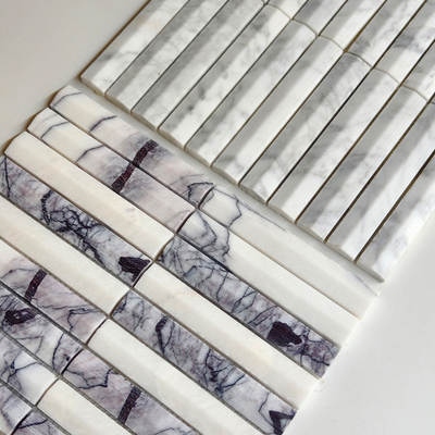 长条凸面大理石马赛克吧台瓷砖