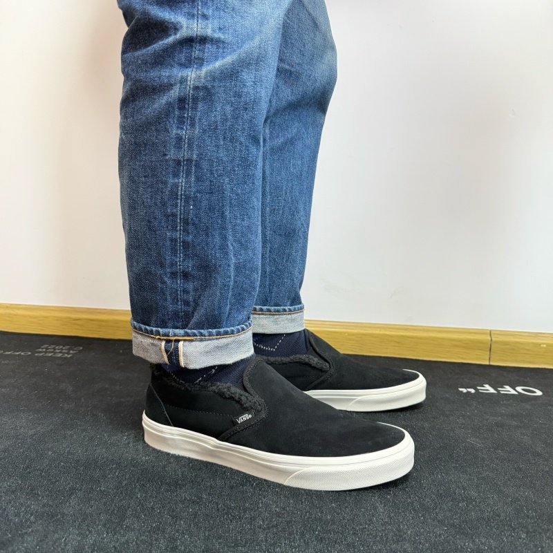 VANS 经典黑白色麂皮 男女情侣一脚蹬懒人休闲板鞋 VN000CT5BLA,运动鞋new,帆布鞋,淘宝优惠券,粉丝福利购,淘宝优惠卷