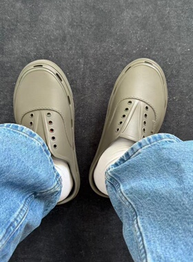 Vans Authentic Foam Mule灰色舒适洞洞鞋涉水拖鞋 VN000EJ99JC
