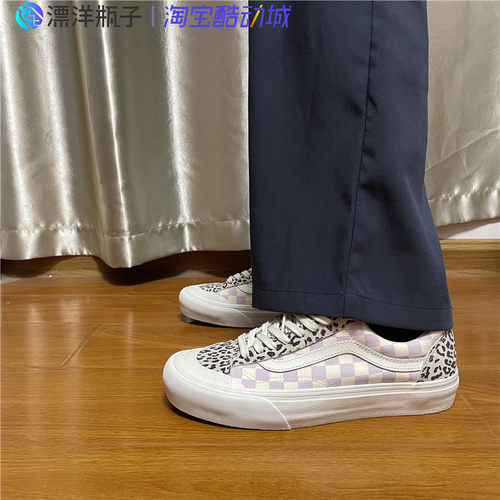 vans休闲男女低帮豹纹